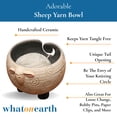 thumbnail image 2 of WHAT ON EARTH Yarn Bowl for Crochet Large Sheep Shaped Ceramic Yarn Holder Crochet Bowl Knitting Bowl, 6 Inch Wide x 4 Inch High, 2 of 8