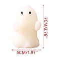 thumbnail image 3 of Halloween Ghost Candles, White Spooky Wax Burning Candle,Decorative Cute Horror Large Halloween Candles for Party Favor Home Fall Decor Table Bedroom Gifts Living Room, 3 of 8