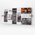 thumbnail image 5 of Clear Acrylic Brochure Holder Wall Mount 3 Tier, Hanging Bookshelf Magazine Rack for Waiting Room, Office, Home Display, 5 of 6