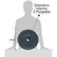 thumbnail image 2 of Disco Olímpico De Color Con Recubrimiento 5 kg Para Crossfit gris Unitalla Fuxion Sports FS-DGO01GY-05K, 2 of 6