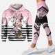 thumbnail image 2 of Conjunto de pantalones deportivos 3D para mujer, conjunto deportivo de Yoga, ropa deportiva de moda rosa, sudadera esencial con capucha, top para mujer 2024, 2 of 5