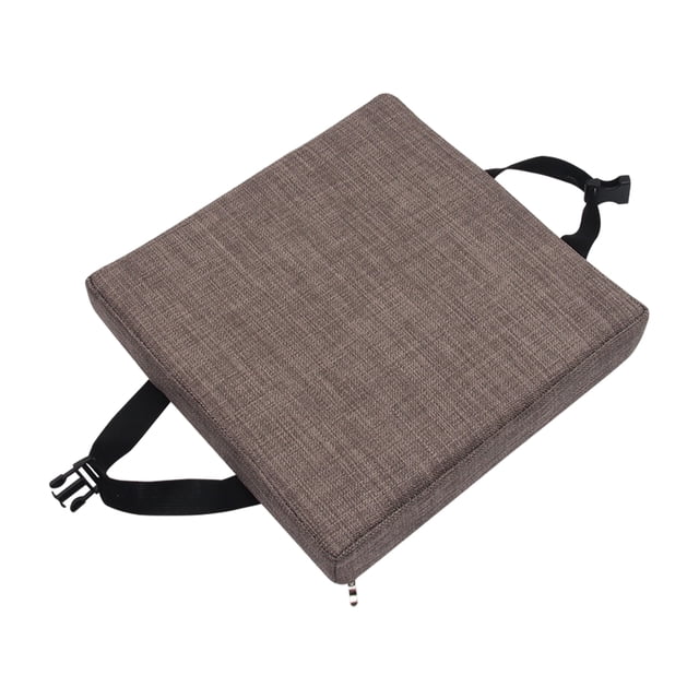 Estera de silla portátil Cateissary para taburete interiores exteriores cojines de asiento cuadrados lavables Gris humo