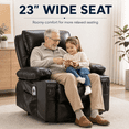 thumbnail image 6 of Lift Recliner Chair, LEGAHOME Electric Power Lift Recliner for Elderly with Heat Therapy and Massage, Oversized PU Leather Recliner Chair with 23" Wide Seat，Cup Holders, USB Port, Brown, 6 of 10