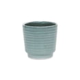thumbnail image 3 of Cheungs Celadon Gray Ceramic Rippled Planter Green, 3 of 5
