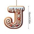 thumbnail image 3 of RBCKVXZ 26 Letter Ornaments Christmas Tree Decoration Personalized Christmas Letter Xmas Tree Hanging Pendant Alphabet Letters for Christmas Tree DIY Craft Christmas Gift (J), 3 of 5