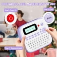 thumbnail image 4 of EazeID Label Maker Machine with-Tape Waterproof, Purple Label Maker Portable for Teachers Kids Classroom Use, Desktop Labeler with Multiple Symbols &, 4 of 9