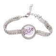 thumbnail image 1 of Round-shaped Flappg Music Notes Tennis Chain Anklet Bracelet Diamond Jewelry, 1 of 3