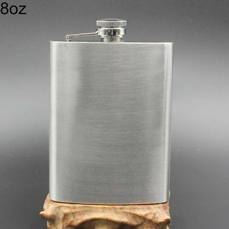 

VEAREAR Flask 4 5 6 7 8 10 oz Stainless Steel Vodka Whiskey Alcohol Hip Flask Cap Funnel