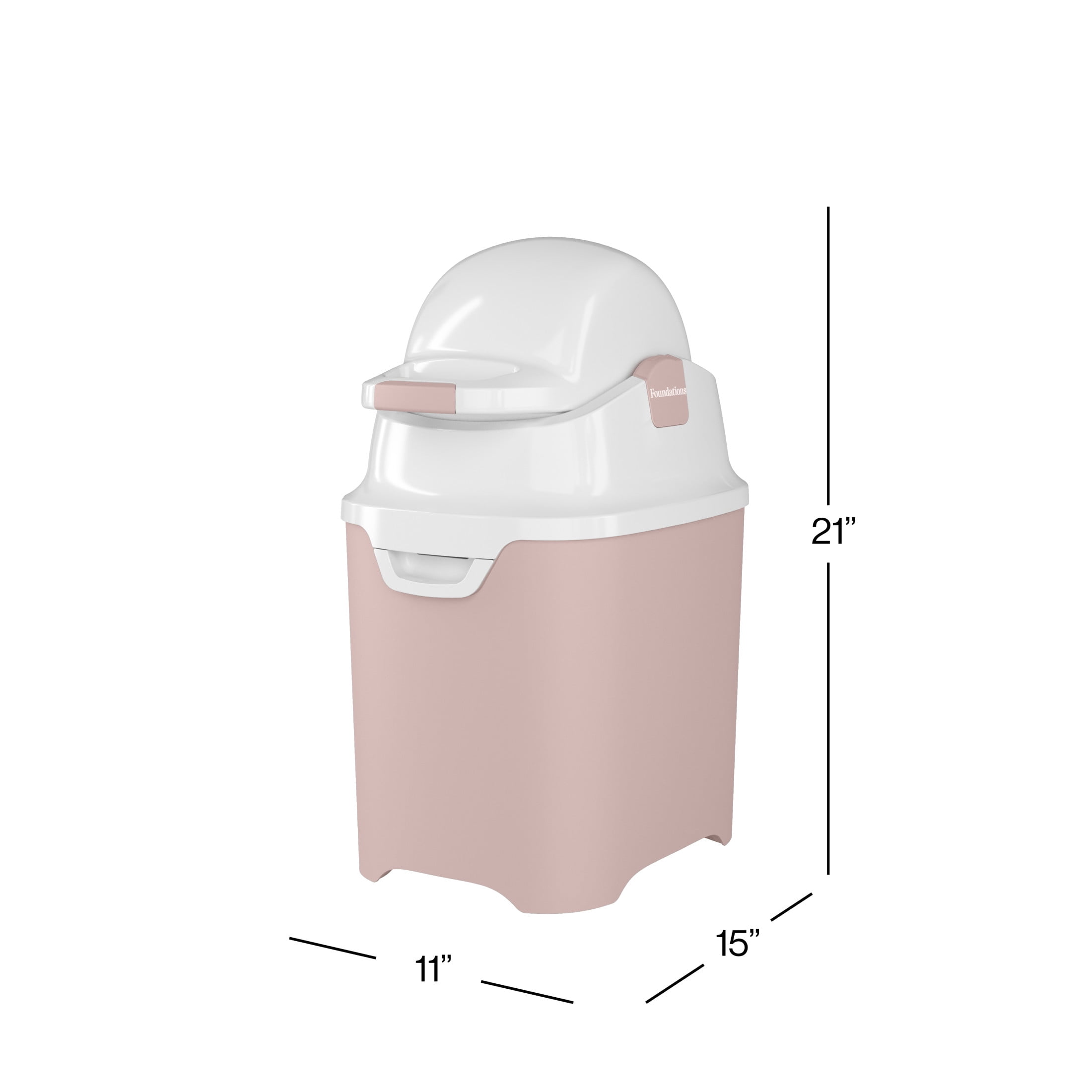 Foundations Mini Diaper Pail (Pink)