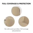 thumbnail image 3 of Sofá de dos plazas elástico PureFit Slipcover, lavable con arena, 3 of 7