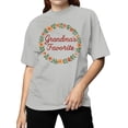 thumbnail image 2 of Grandma's Favorite Floral Design Women's T-shirt, 2 of 3