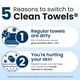 thumbnail image 5 of Toallas faciales Clean Skin Club XL, paquete de viaje de 10 unidades, 5 of 9