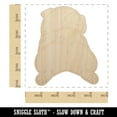 thumbnail image 2 of Pug from Behind Butt Dog Wood Shape Unfinished Piece Cutout Craft DIY Projects - 4.70 Inch Size - 1/4 Inch Thick, 2 of 7