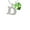 Lime, variant on Large Initial - D - - Hot Purple Crystal Heart Sophia Necklace, 18"+1"
