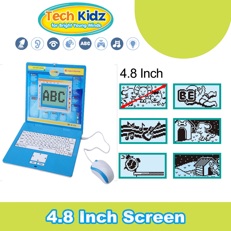 Tech Kidz - STEM Toy Computer Educational Learning Laptop, 80