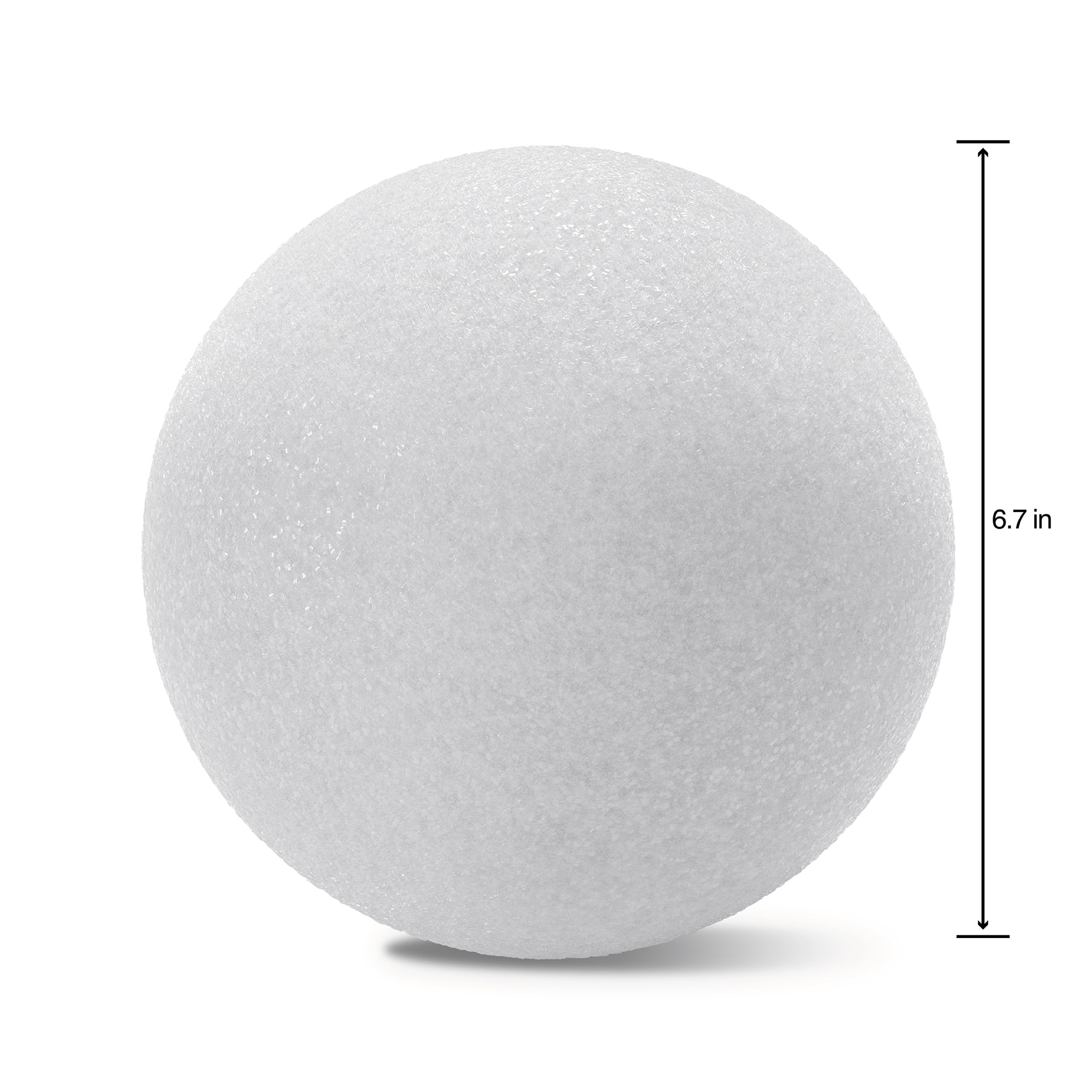 FloraCraft Foam Ball White, 7", 12 Pack