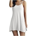 thumbnail image 2 of Sakmal Nightgowns for Women Soft White Chemises Cotton Sleepwear Sleeveless Chemises for Women, 2 of 6