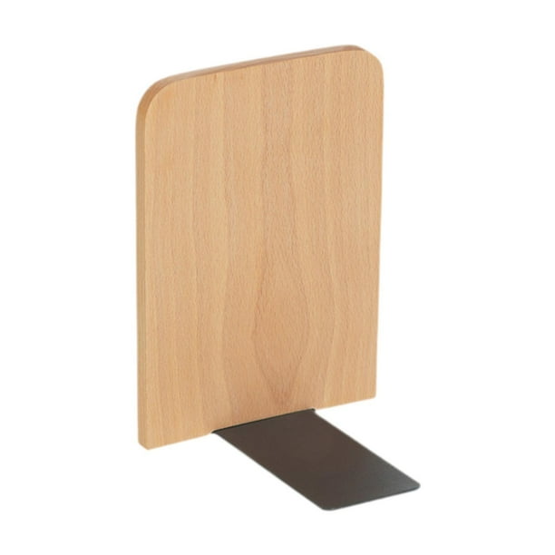 Sujetalibros de madera, estantería decorativa multifuncional para libros pesados. 11 x 12 x 17 cm