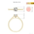 thumbnail image 5 of ANGARA Natural Diamond Engagement Ring in 14K Yellow Gold for Women (Size-5.9mm| Color-I-J| Clarity-I1-I2) | April Birthstone, Anniversary, Jewelry Gift for Women | Natural Diamond Ring, 5 of 9