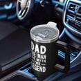 thumbnail image 6 of OBREWU Dad the Man the Myth the Legend Tumbler with Handle and Lid,40oz Dad the Man the Myth the Legend Double Wall Vacuum Insulated Tumbler, 6 of 7