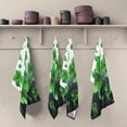 thumbnail image 5 of St. Patrick's Day Green Clover Kitchen Dish Towel Set,Drying Kitchen Towels Tea Towels Gift Set for Drying Cleaning Cooking Baking 6Pcs Wash cloth, 5 of 7