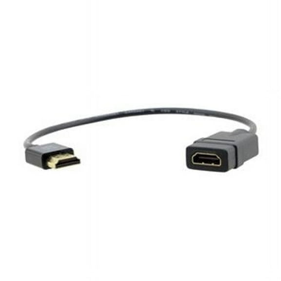 Kramer Electronics 99-9490001 Ultra-Slim High-Speed HDMI Flexible Adapter M & F Cable with Ethernet - 1 ft.