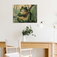 thumbnail image 5 of Fenyluxe Frog Theme Canvas Wall Art Print Ready To Hang Room Home Decor 16x12in, 5 of 6