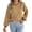 Khaki, variant on Tsivenald Sweaters for Women Crew Neck Long Sleeve Lightweight Tops Casual Trendy Fall Outfits Fashion Winter Clothing Dressy Shirts