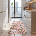 thumbnail image 4 of Poodle Dog and Flower Floral Kitchen Rug Mat,Kitchen Runner Rugs Non Skid Washable,Decorative Kitchen Floor Mats for Kitchen,Sink,Laundry,17"x47.2", 4 of 7