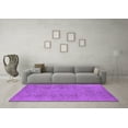 thumbnail image 3 of Ahgly Company Indoor Square Oriental Purple Industrial Area Rugs, 7' Square, 3 of 4