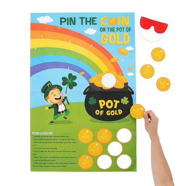 St. Patrick’s Day Pin the Coin on the Pot of Gold Game