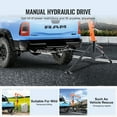 thumbnail image 3 of VEVOR Hydraulic Pickup Truck Crane, 1000 lbs Capacity, 360° Swivel, Hitch Mounted Crane with Three Boom Capacities of 500 lbs, 750 lbs & 1000 lbs, for Lifting Goods in Construction, Forestry, Factory, 3 of 9