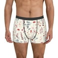thumbnail image 2 of KLL Wildflower Watercolor 3 Men's Cotton Boxer Briefs Underwear-XX-Large, 2 of 7