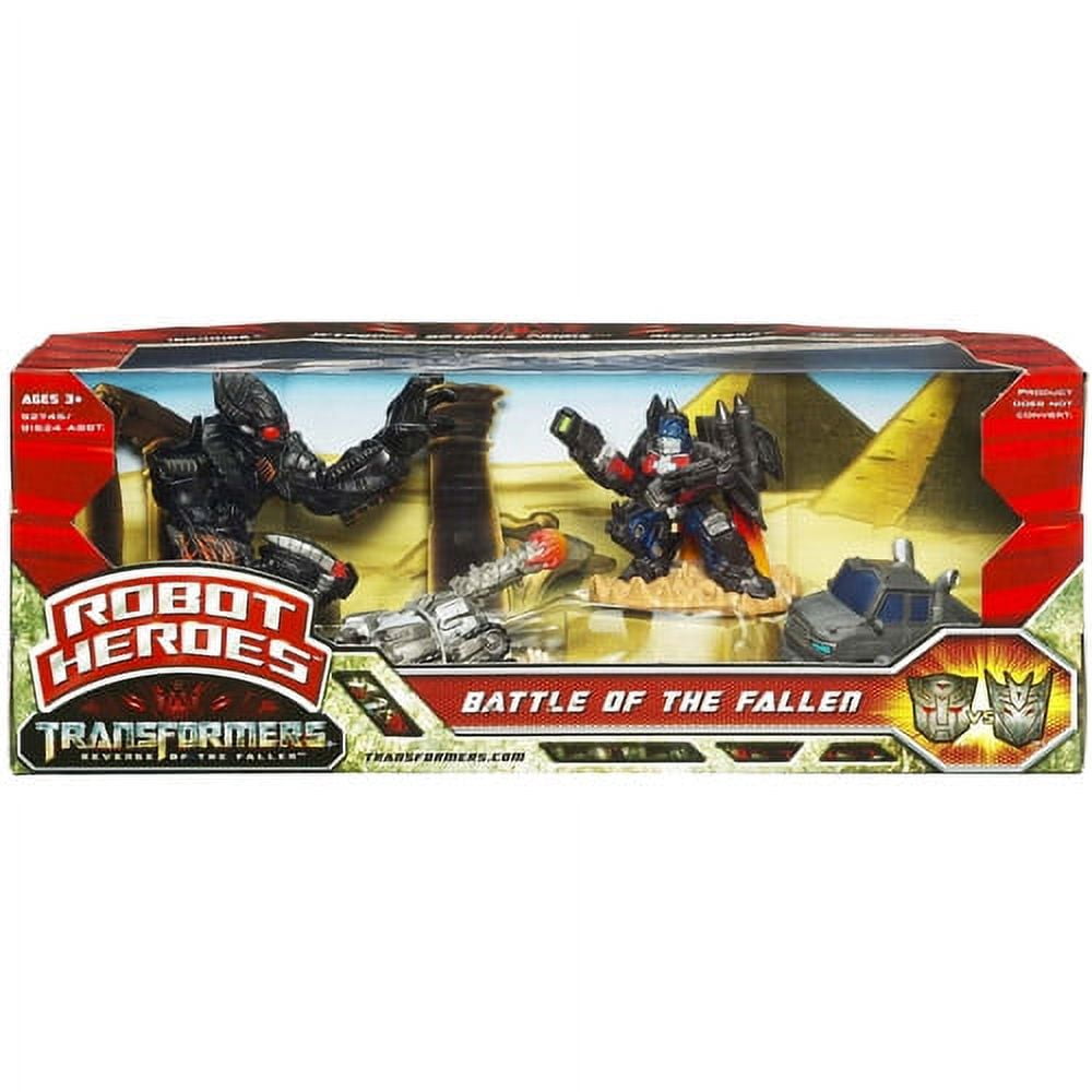 Battle Of The Fallen - Transformers Movie 2 Revenge Of The Fallen Action Figure Robot Heroes Cinema Scenes Hasbro Toys