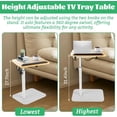 thumbnail image 2 of Sofa Tray Table for Couch, Swivel TV Tray, Adjustable Height Side Tables for Eating, 2 of 5