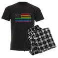 thumbnail image 6 of CafePress - Rainbow American Flag Pajamas - Men's Dark Loose Fit Cotton Pajama Set, 6 of 7
