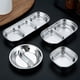 thumbnail image 5 of Stainless Steel Sauce Dish Spice Dipping Tray Divided Plates for BBQ Kitchen, 5 of 10
