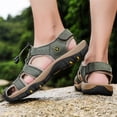 thumbnail image 5 of LASUDRAA Mens Sandals Fisherman Hiking Sandals Casual Beach Shoes Closed Toe, 5 of 9