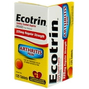 Ecotrin 325 mg Regular Strength Tablets 125 ea (Pack of 3)