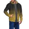 thumbnail image 2 of Kdxio Gold Glitter Gradient Print Men Hoodies Casual Hoodies for Men with Zip Pockets Full Zip Long Sleeve Sweatshirt Sports Hooded Jacket-Medium, 2 of 5