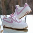 thumbnail image 2 of Ni&ke Air Force 1 Low Seersucker Pack Men’s Size 12 White Custom 488298-146, 2 of 6