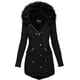 thumbnail image 1 of Warm Winter Coat for Women with Sherpa Lining and Fur Hood, 1 of 4