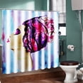 thumbnail image 1 of 71"x71" / 59''x71" Waterproof Bathroom Shower Curtain + Hooks Rings, African Woman Exotic Style Home Decor, 1 of 10