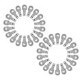 thumbnail image 1 of HOOWIFFY 50Ud Compactos De Acero Inoxidable Para Optimizar Espacios En Cocina Y Entrada, 1 of 8