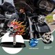 thumbnail image 3 of Bearachild Halloween Auto motocicleta esqueleto decoración resina adorno hecho a mano frente cabeza señal pegatina hombres al aire libre Prop Kits de decoración para fiestas Rojo, 3 of 6