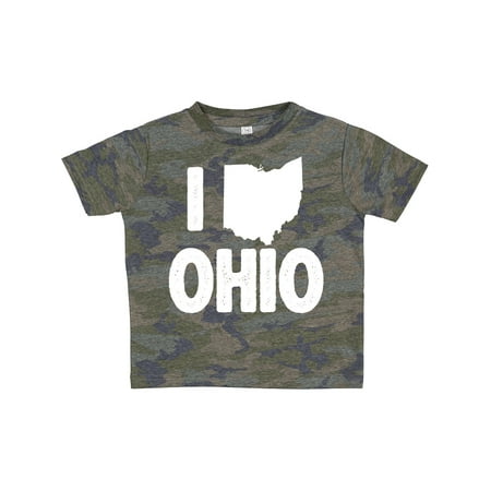 

Inktastic I Love Ohio with State Silhouette Gift Toddler Boy or Toddler Girl T-Shirt