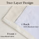 thumbnail image 4 of Cortinas de lino opacas TWODRAPES, 229 x 228 cm, color crema, 2 paneles, 4 of 9
