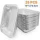 thumbnail image 1 of Aluminum Foil Grill Drip Pans -Pack of 25 Durable Grill Trays Disposable BBQ Grease Pans,15*12*4.6cm, 1 of 4