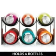 thumbnail image 2 of mDesign Plastic Modern Free-Standing Bottle Rack Storage Organizer - Black, 2 of 7