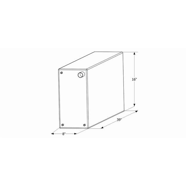 Icon Fresh Water Tank 12724 20 Gallon Capacity; Roto Molded